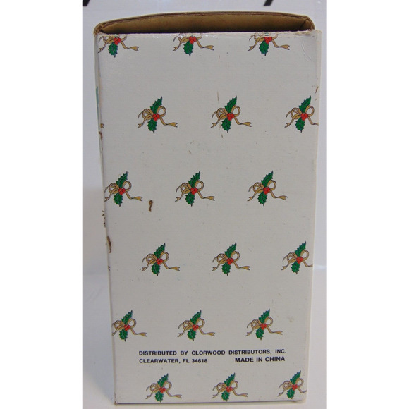 Santa Claus Bell Old World Jolly Christmas Showcase Porcelain Box Vintage Gift - Picture 11 of 14